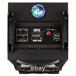 Haut-parleur Bluetooth professionnel double 10 pouces QFX SBX-210 Libérez la puissance de la fête