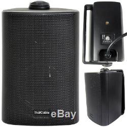 Haut-parleur Extérieur Bluetooth Kit 4x Noir Karaoke / Parties Stéréo Amp Jardin Bbq