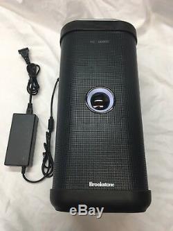 Haut-parleur Wi-fi Et Bluetooth Portable Brookstone Big Blue Party 360 Pour L'intérieur Et L'extérieur