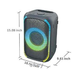 Haut-parleur de fête Onn Groove Medium Gen 2 sans fil avec éclairage LED et amplification des basses