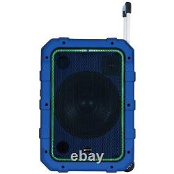 Haut-parleur portable Bluetooth Gemini MPA-2400BLU de fête en bleu