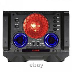 Holiday Party Speaker Qfx 12'' Dj Surround Led Lights Bluetooth, 3 Entrées