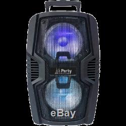 Ibiza Son 600w Haut-parleur Portable Bluetooth Rechargeable Pa Système 2x10 Usb