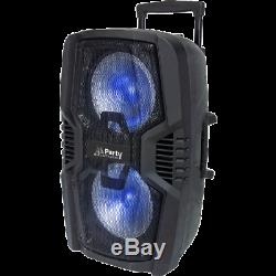 Ibiza Son 600w Haut-parleur Portable Bluetooth Rechargeable Pa Système 2x10 Usb