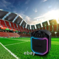 Ion Audio Game Day Party Haut-parleur Bluetooth Portable Avec Éclairage Led, Noir, Ip