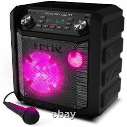 Ion Day Lights Wireless Bluetooth Rechargeable Party Speaker Avec Microphone