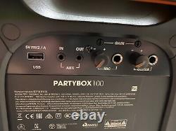 Jbl Partybox 100 Boîte De Partie Haute Puissance Audio Portable Bluetooth Système-cert