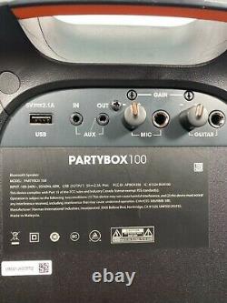 Jbl Partybox 100 Portable Bluetooth Party Speaker Jblpartybox100am Noir