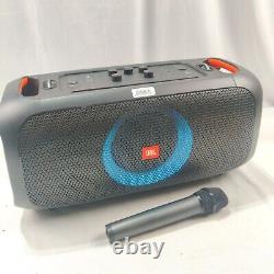 Jbl Partybox On-the-go Portable Karaoke Party Speaker 100w Bent MIC Aucune Rémotion