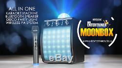 Karaoke Bluetooth, Haut-parleur Portable Et Light Party Avec Micro Sans Fil