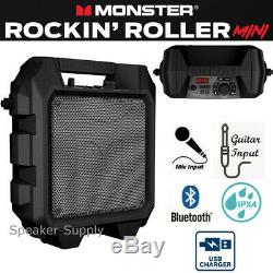 Monstre Rockin Rouleau Mini Party Bluetooth Pa Haut-parleur 60w 36 Heures Batterie