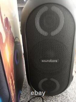 Navires Libre! Euc! Anker Soundcore 80w Bluetooth Haut-parleur De Partie Led Haut-parleur Portable