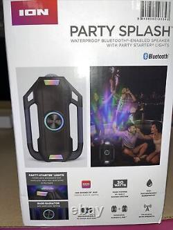 New Ion Audio Party Splash Floating Bluetooth-enabled Speaker With Party Lights