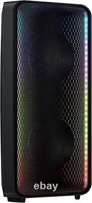 Nouveau Samsung Mx-st4cb 140w Bluetooth Sound Towr Party Lumières Haut-parleurs Rechargeables
