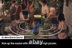 Nouveau Samsung Mx-st4cb 140w Bluetooth Sound Towr Party Lumières Haut-parleurs Rechargeables