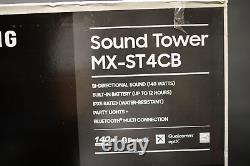 Nouveau Samsung Mx-st4cb Sound Tower Audio Haute Puissance 140w Bluetooth Party Light