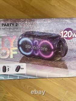 Nouveau haut-parleur portable Soundcore de Anker, Rave Party 2, IPX4, autonomie de 16 heures.
