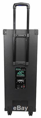 Nyc Acoustics N210ar Dual 10 Enceinte Bluetooth Rechargeable Alimentée Par 600w