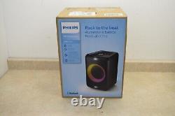 Philips 3000 Series 40W RMS Black Bluetooth Party Speaker TAX3206/37 NEW can be translated to French as: Enceinte de fête Bluetooth noire Philips 3000 Series 40W RMS TAX3206/37 NEUVE.