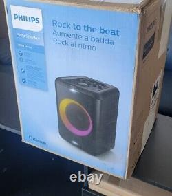Philips Bluetooth Party Speaker Avec Basse Profonde, Lumières De Fête Et Construit Dans La Poignée