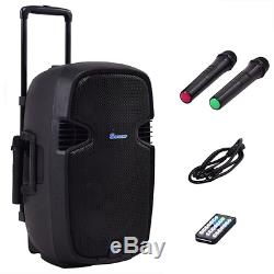 Portable 12 Bluetooth Partie De Batterie Rechargeable De Haut-parleur 600w 2 MIC Fun Karaoke