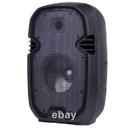 Pro 8 Portable Bluetooth Bass Outdoor Party Speaker W Led Lights & Microphone