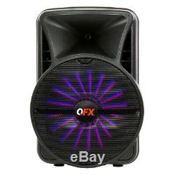 Qfx 12 Bluetooth Party App Fm Smart Speaker Pbx-12sm Pa Micro Sans Fil Stand