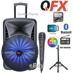 Qfx 18 Intelligent Party Pa Speaker Control App Trépied + MIC Lumières App Usb