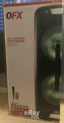 Qfx 2 X 12 Portable Party Speaker, # Pbx-112 Navires Gratuit