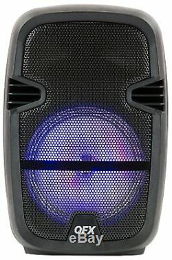 Qfx Pbx-61087 Haut-parleur De Fête Portable Avec Support Et Microphone Sans Fil