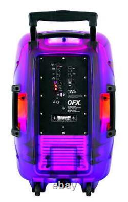 Qfx Tms-1560 15 Haut-parleur portable Bluetooth rechargeable pour fête