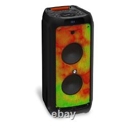 Rayon Le Haut-parleur De Puissance Ultra 2x 8 Lumières De Flamme Liquides Haut-parleur De Partie Bluetooth