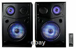 Rockville House Party System 10 1000w Bluetooth Led Booming Bass Home Haut-parleurs