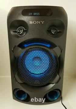 Sony Mhc-v02 Parti Bluetooth Megasound Haut-parleur Audio Système Noir Avec Télécommande