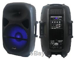 Staraudio 15 2500w Haut-parleur Rgb Actionné Par Sono Haut-parleur Bluetooth Dj Party Ktv Bluetooth