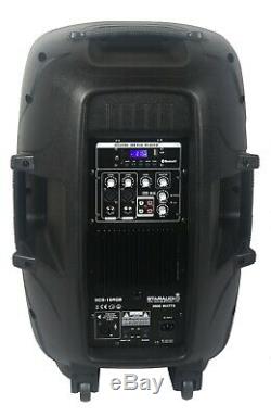 Staraudio 2500w Pa 15 Haut-parleur Actif Dj Actif Rgb Light Speaker