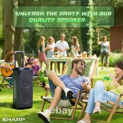 Système de haut-parleur de fête Sharp PS-935 avec microphone Bluetooth haut-parleur portable puissant