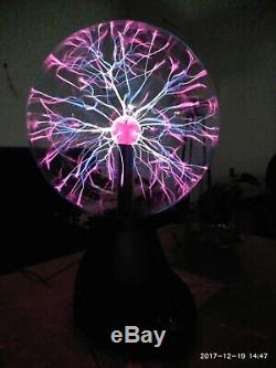 Tesla Plasma Ball Foudre Lampe Pour Holiday Party Bar Décor Sonore Capteur